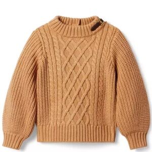 Janie & Jack Brown Cable Knit Sweater 3T